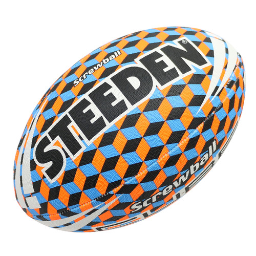 NRL Steeden Screwball Cube Rugby League Football Size 5!