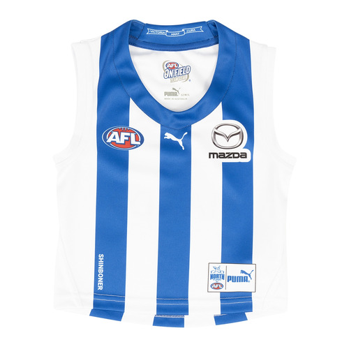 North Melbourne Kangaroos 2022 Puma AFL Home Guernsey Toddlers Sizes 3-18months!