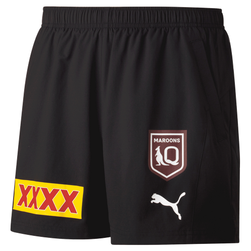 Queensland Maroons QLD Puma SOO Black Training Shorts Sizes S-5XL! T2