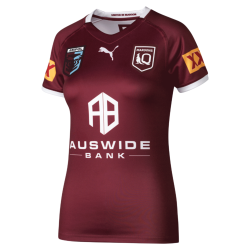 Queensland Maroons QLD Puma State Of Origin Home Jersey Ladies Sizes S-3XL! T2