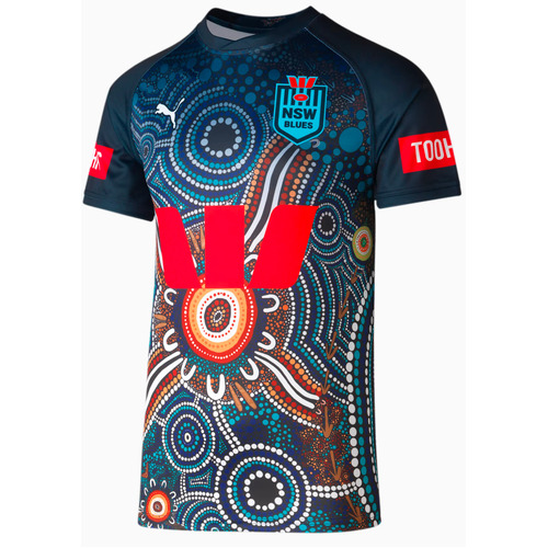 NSW Blues 2023 Puma State Of Origin Indigenous Jersey Mens Sizes S-2XL!