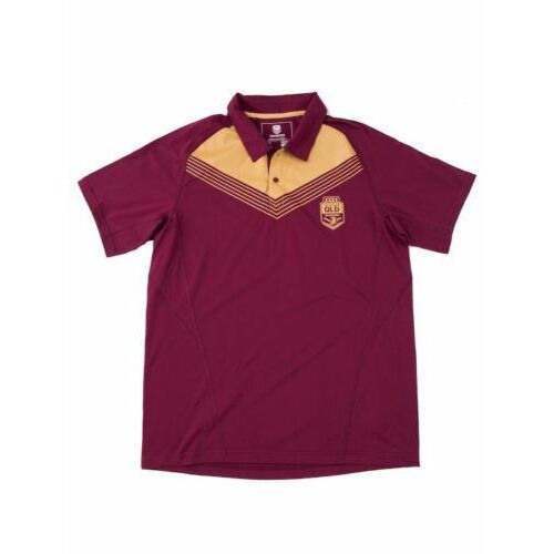 QLD Maroons State Of Origin CCC Maroons Army Polo Shirt Sizes S-3XL! T7