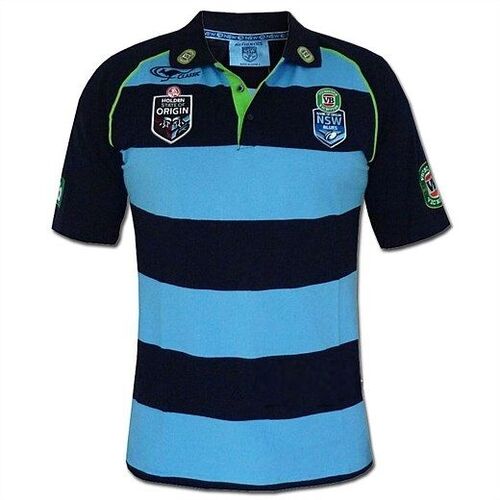 New South Wales NSW Blues State Of Origin Players Knitted Polo Size S-5XL! 6