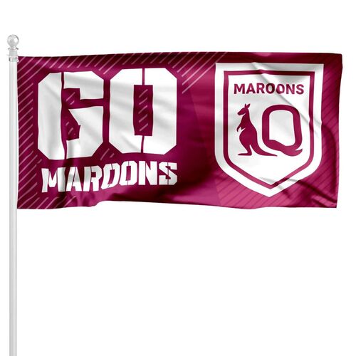 Queensland QLD Maroons State of Origin NRL Flag Pole Flag 90 cm x 180cm! NEW 