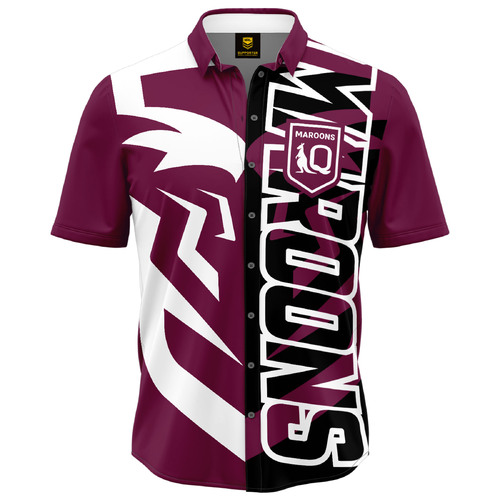 Queensland Maroons SOO NRL 2024 'Showtime' Party Shirt S-5XL!