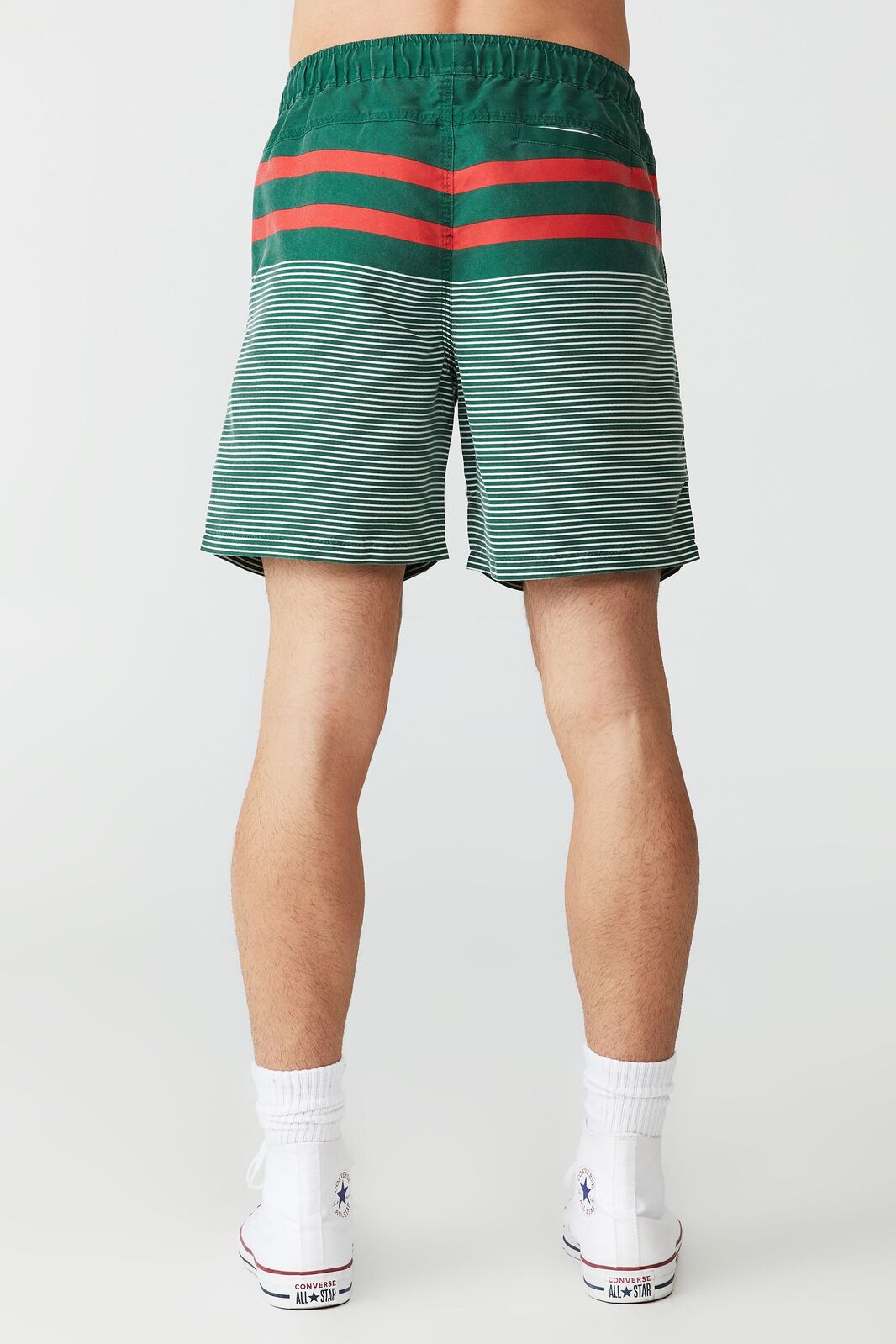 South Syd Rabbitohs NRL 2022 Cotton On Striped Board Shorts Sizes S-2XL! 