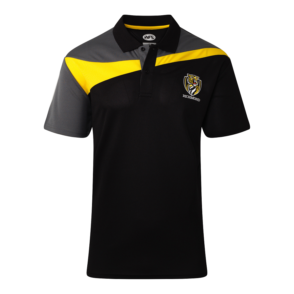 Richmond Tigers AFL 2021 Premium Polo Shirt Sizes S-7XL! W21 - PlayCorp
