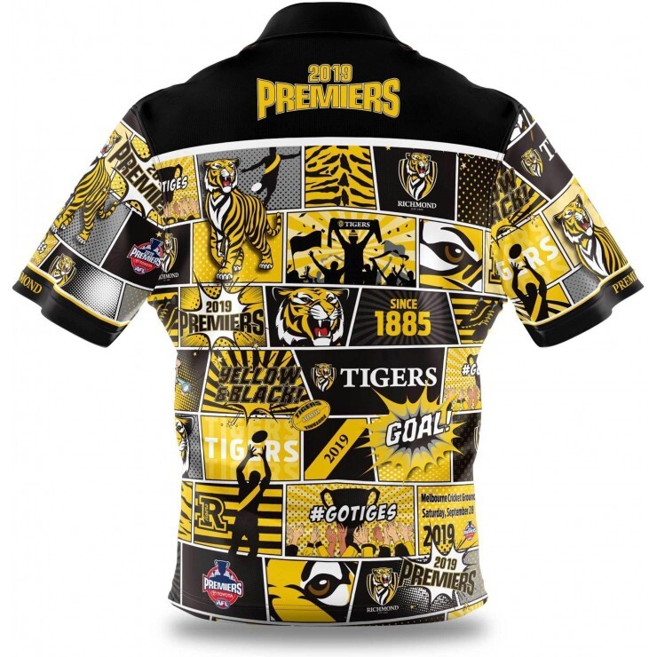 Richmond Tigers AFL Ashtabula Premiers Shirt Polo Sizes S-5XL! 