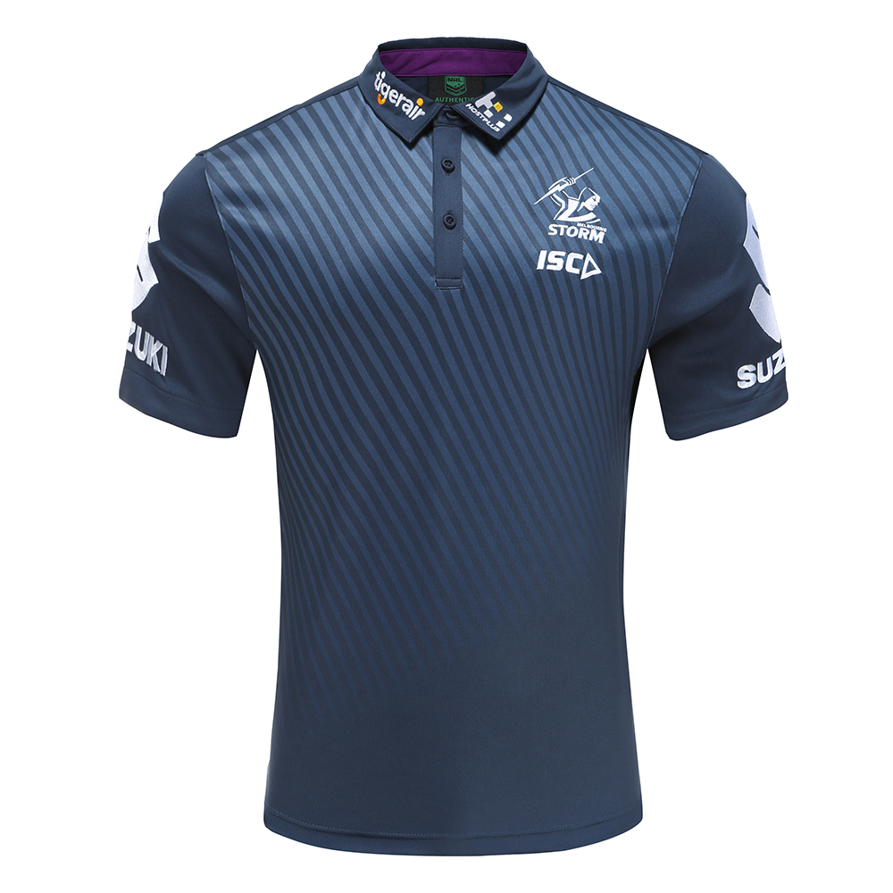 Melbourne Storm NRL 2020 Players ISC Purple Polo Shirt Sizes S-5XL! 
