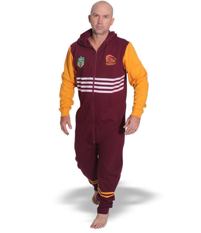 BNWT's Brisbane Broncos NRL Footy Suit Bodysuit Jersey Adult & Kids Sizes 