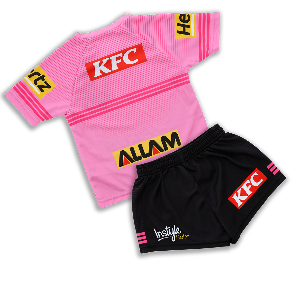 Penrith Panthers NRL 2023 O'Neills Away Pink Toddlers Set Sizes 6 months 4 years!