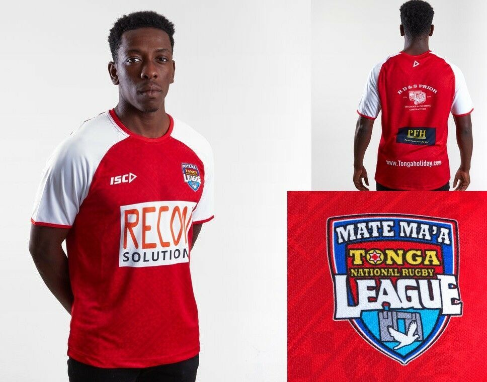 Tonga Rugby League Mate Ma'a Tonga Players Training Singlet Sizes S-5XL T7 