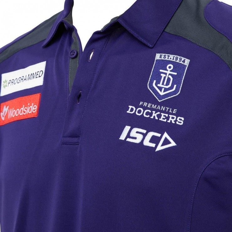 Fremantle Dockers 2020 Sublimated Polo Mens Medium 5XL Purple AFL ISC New 