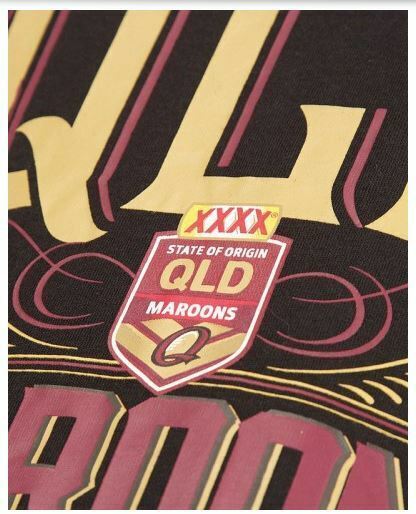 QLD Maroons Origin CCC Maroons Black T Shirt Adult Mens Sizes S-6XL T7 