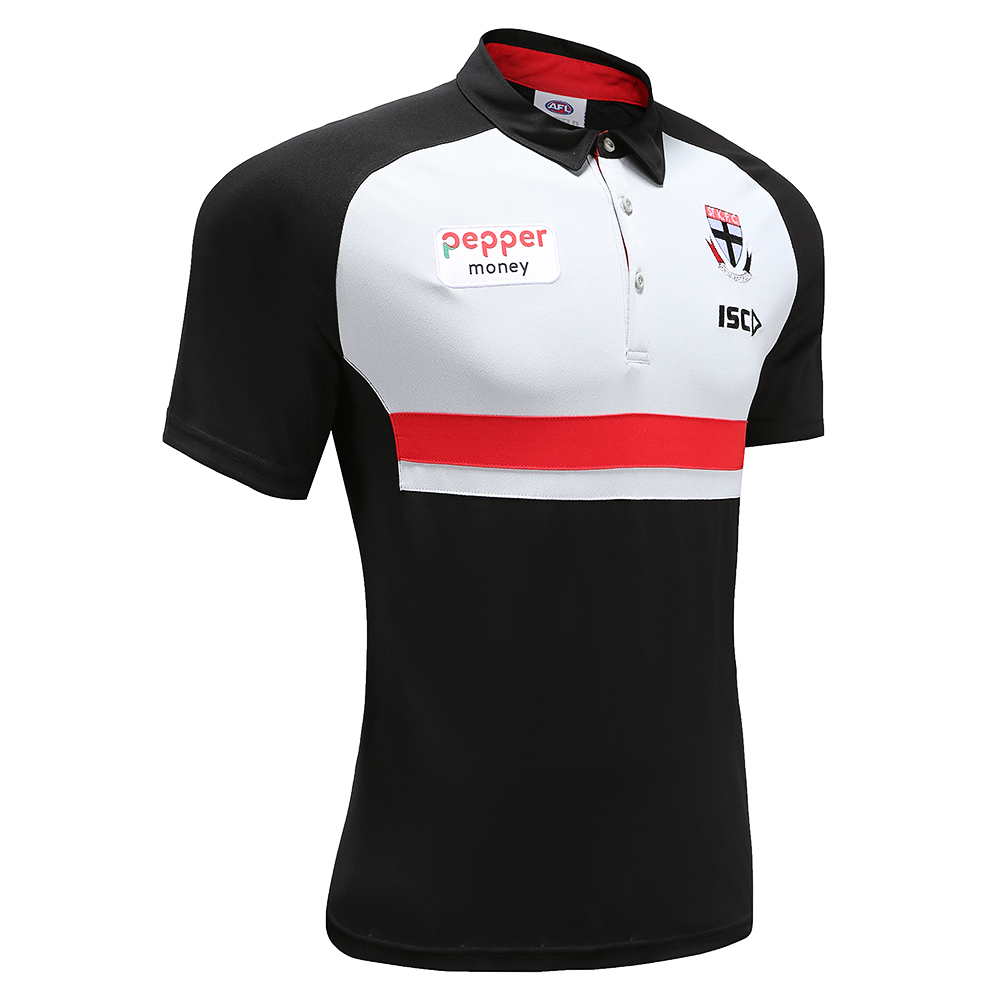 St Kilda Saints AFL Mens Premium Polo Shirt Sizes S-3XL BNWT 