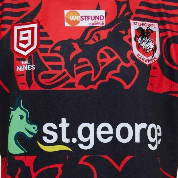 Details about   St George Illawarra Dragons NRL X Blades 2020 Nines 9's Jersey Sizes S-5XL! 