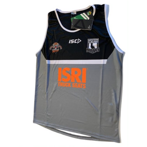 04M T8 Wests Tigers NRL 2018 Players ISC Training Singlet Sizes SMALL 