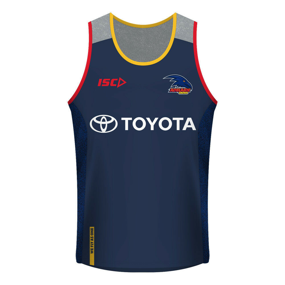T8 Details about   Adelaide Crows AFL ISC Players Navy Training Singlet Size S-5XL 