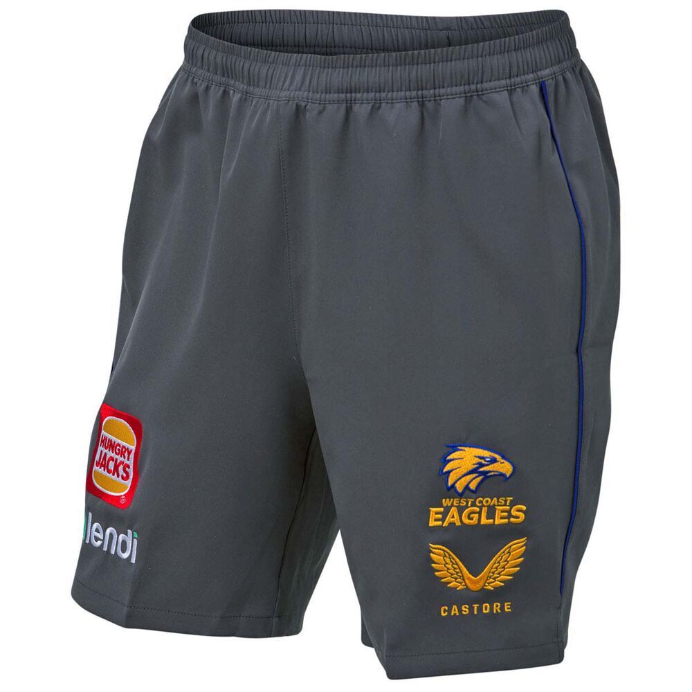 West Coast Eagles AFL Mens Athletic Shorts Sizes S-5XL BNWT 