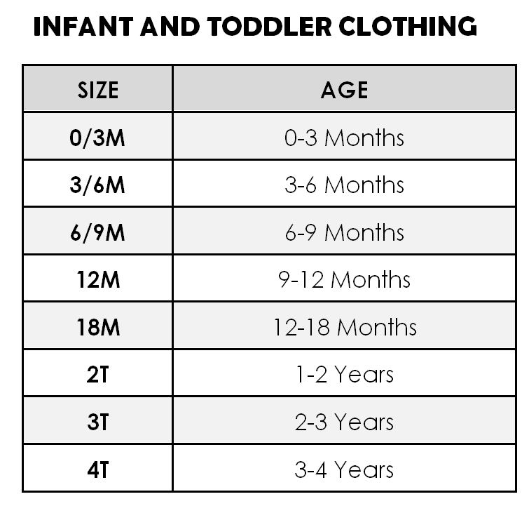 Puma infant hot sale size chart