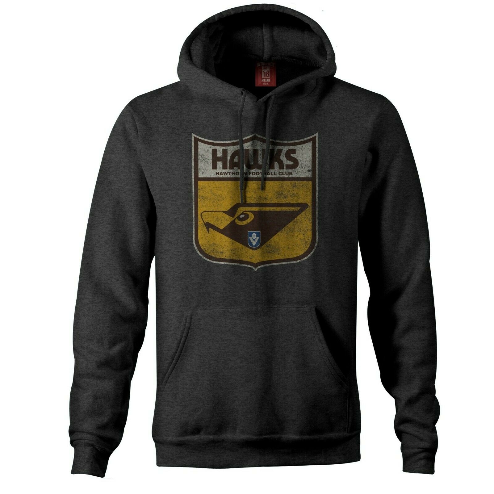 Hawthorn Hawks AFL Retro Logo Pullover Hoody Sizes S-3XL BNWT 