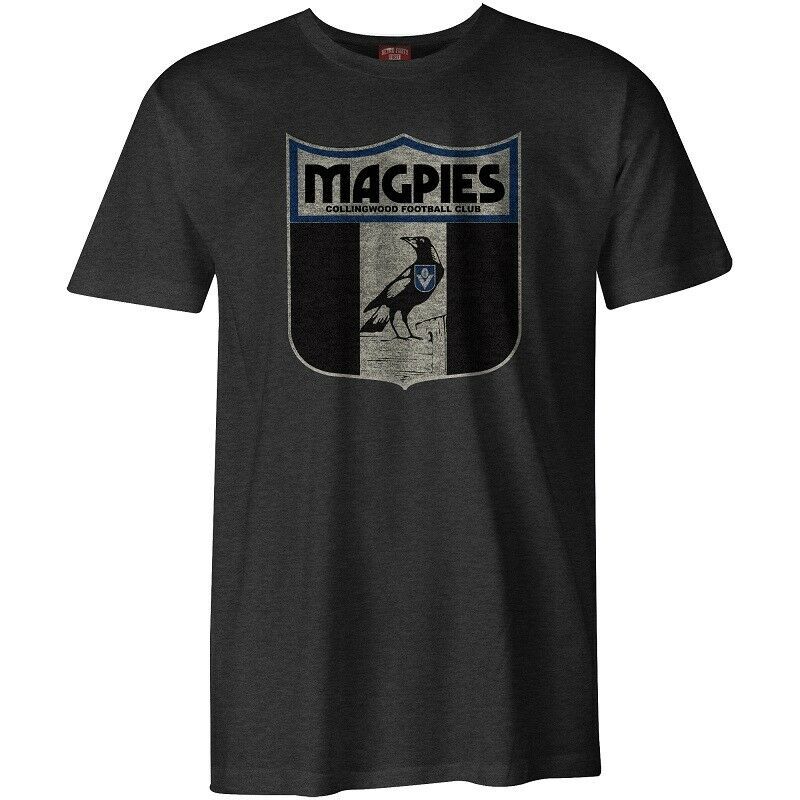 W8 Details about   Collingwood Magpies AFL Distressed Retro T Shirt Sizes S-3XL