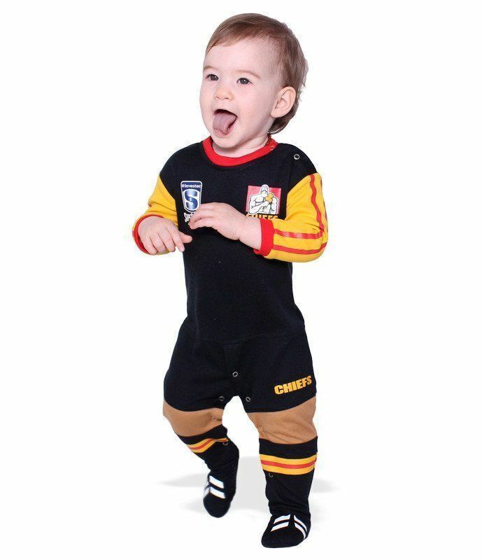 Official New Zealand Chiefs Rugby Footy Suit Bodysuit Jersey Toddlers ...
