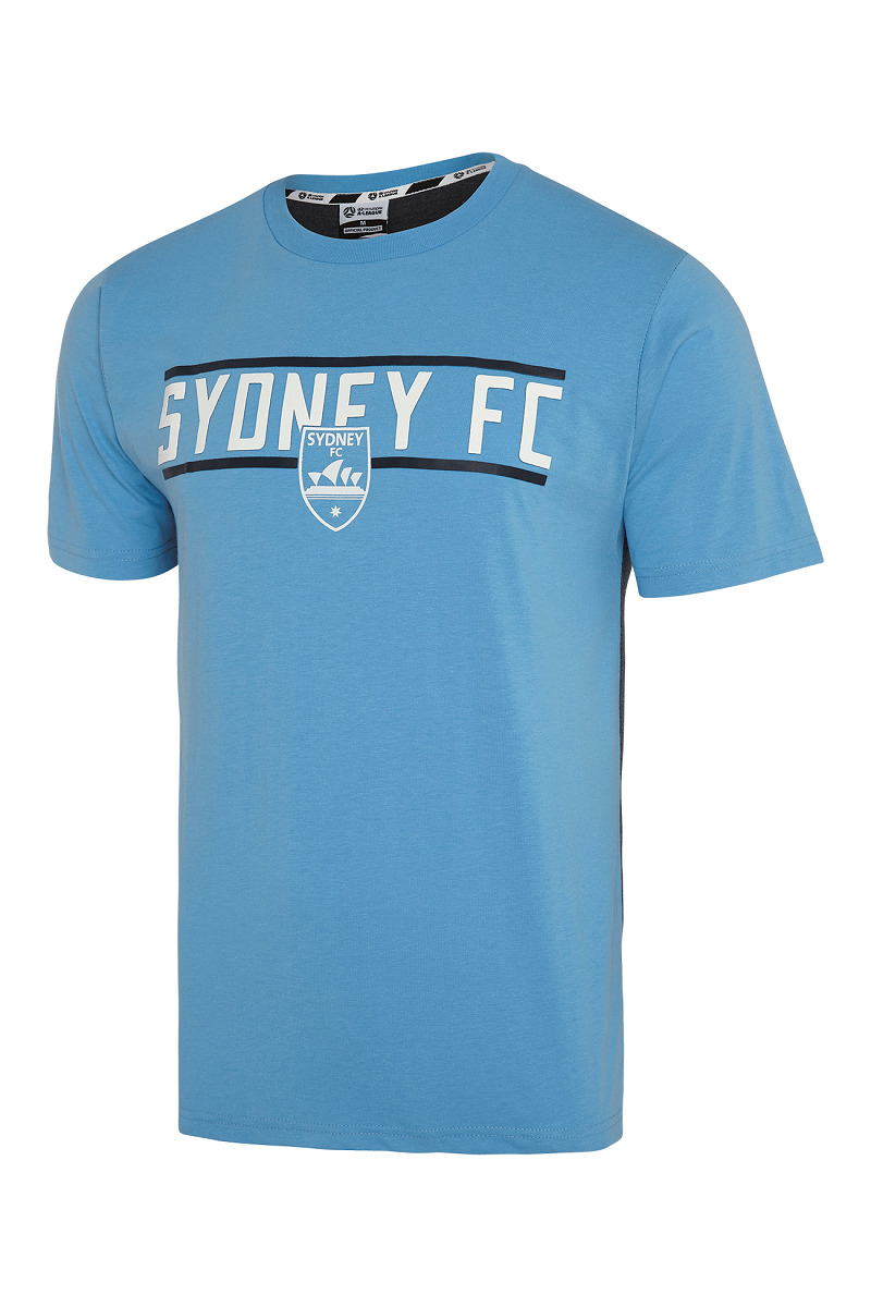 Sydney FC Sky Blues 2018 Classic T Shirt Size S-5XL! A League Soccer!