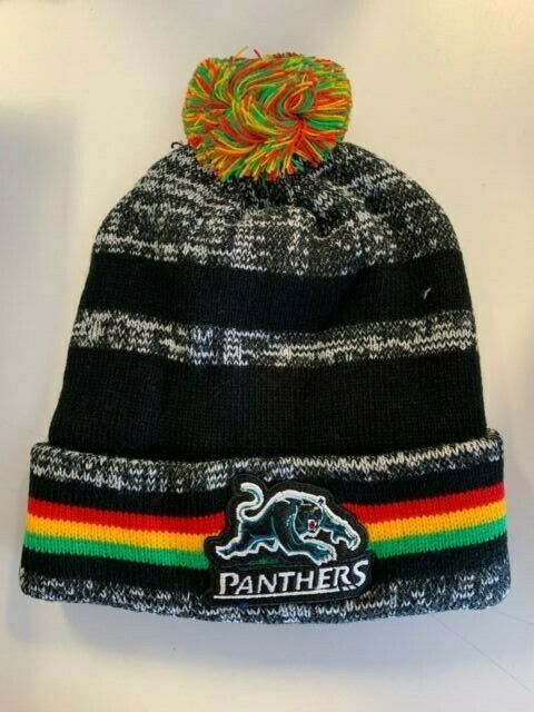 New Zealand Warriors NRL Dynamo Knitted Winter Beanie with Pom Pom! 