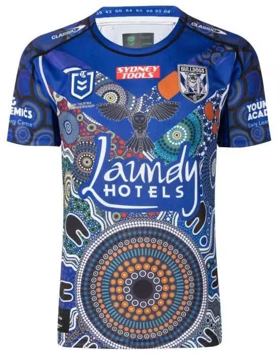 Canterbury Bulldogs NRL 2022 Classic Indigenous Jersey Sizes S-7XL!