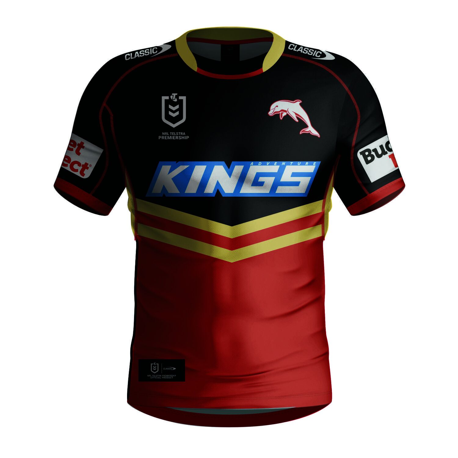 The Dolphins NRL 2024 Classic Alternate Jersey Kids Sizes 6-14!
