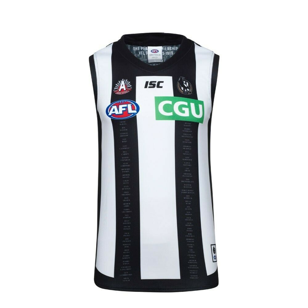 Ladies and Kids Sizes BNWT Collingwood Magpies AFL Home Guernsey Adults 