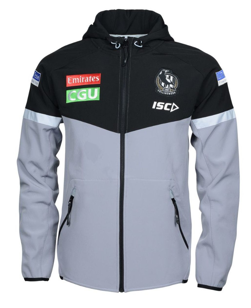 Collingwood Magpies AFL 2020 ISC Players Tech Pro Hoody Jacket Sizes S-5XL!