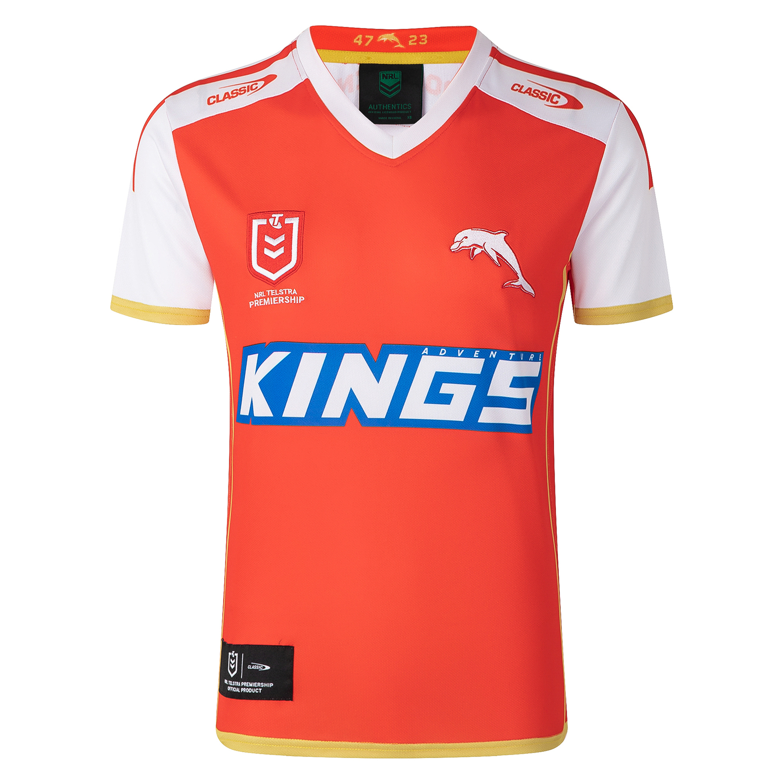 The Dolphins NRL 2022 Classic Heritage Jersey Adults Sizes S 7XL