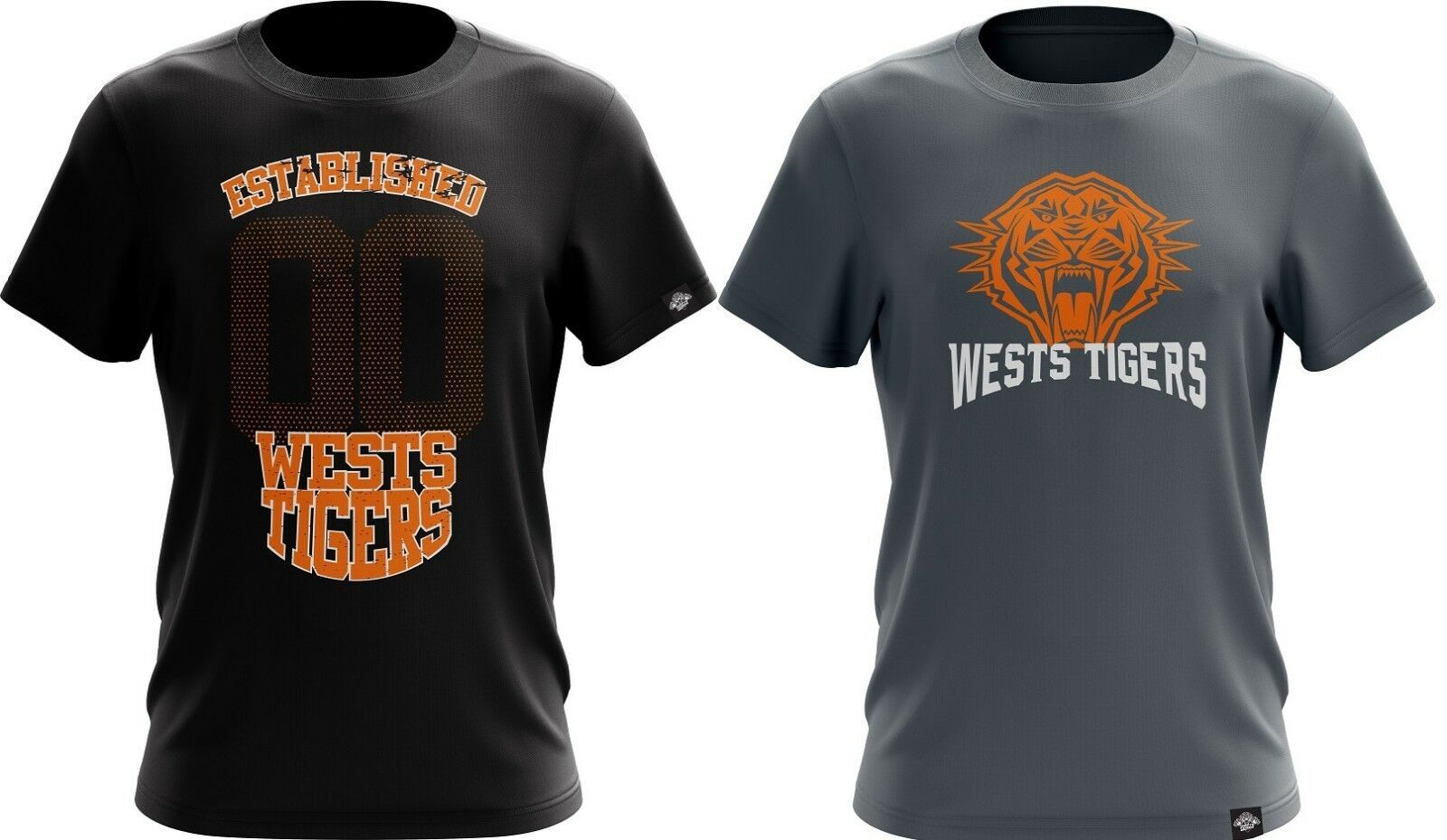 Wests Tigers NRL Twin T Shirts Adult Sizes Medium & 2XL ONLY! 