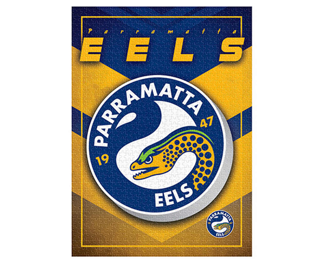 Parramatta Eels Nrl 1000pc Team Logo Jigsaw Puzzle
