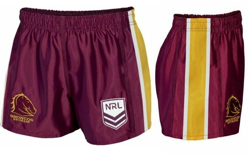 Details about   Brisbane Broncos 2020 On Field Players Home Shorts Sizes Small 5XL NRL ISC 