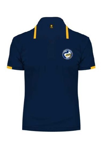 NRL Rugby League Parramatta Eels Adults Media Polo Shirt sizes Small Medium Blue 