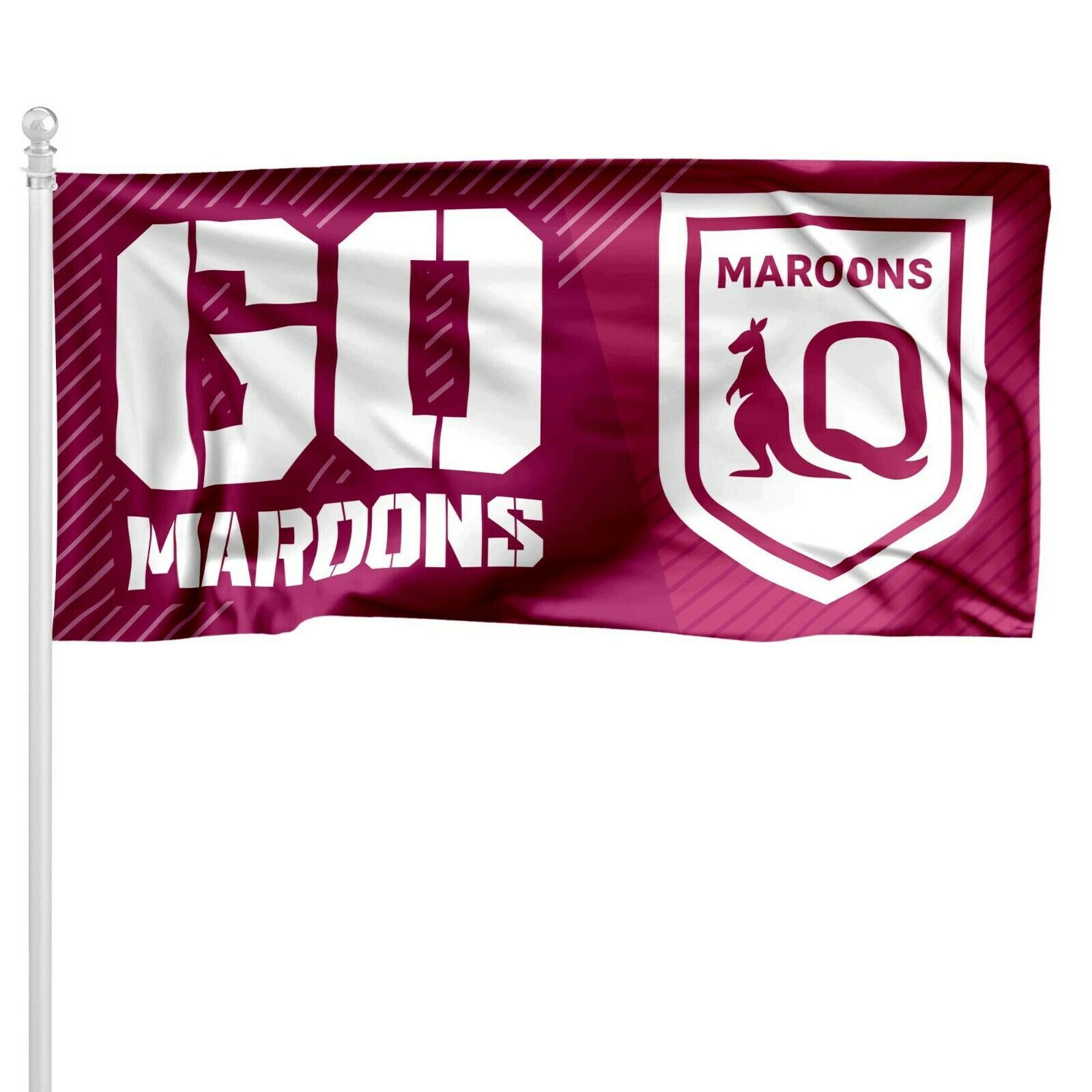 Queensland QLD Maroons State of Origin NRL Flag Pole Flag 90 cm x 180cm! NEW