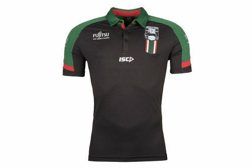 South Sydney Rabbitohs 2019 NRL ISC Ladies Black Media Polo Shirt Sizes 8-18 
