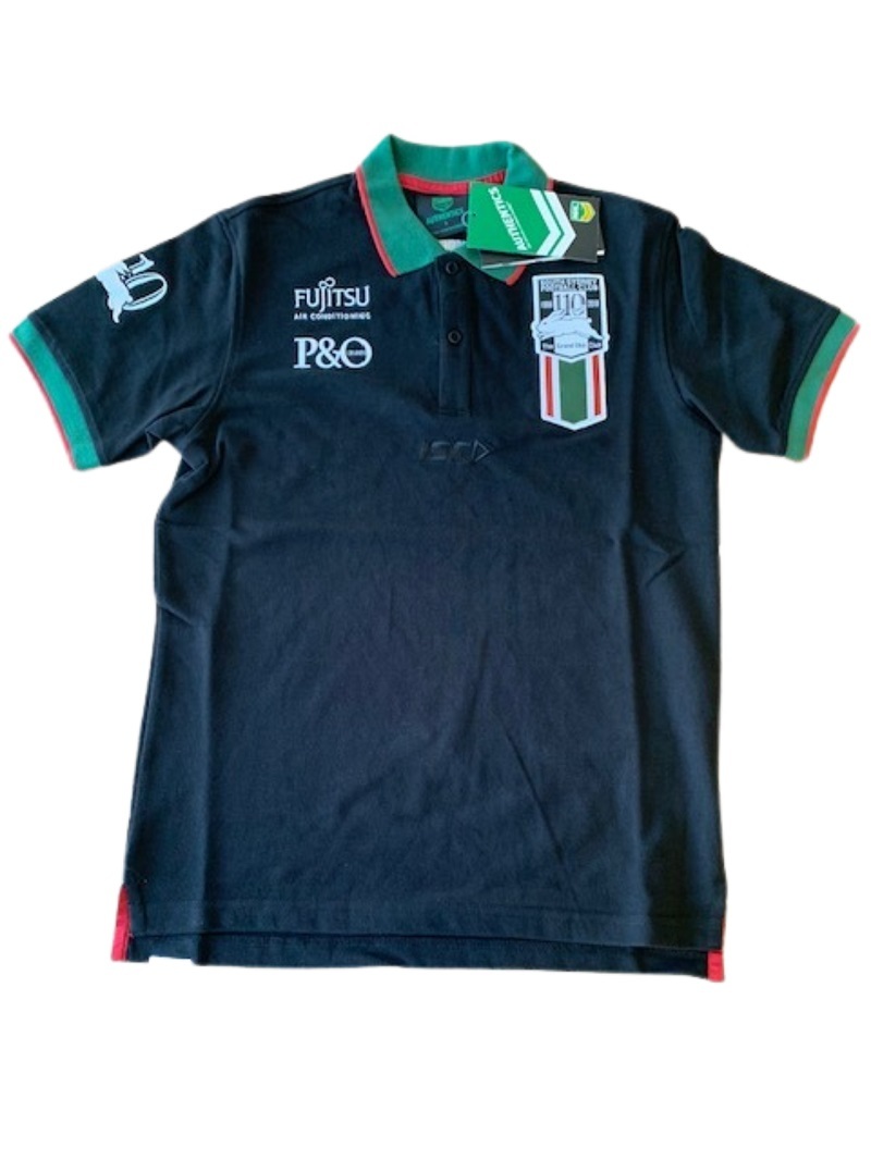 South Sydney Rabbitohs NRL ISC Members Black Polo Shirt Size S & M ONLY!