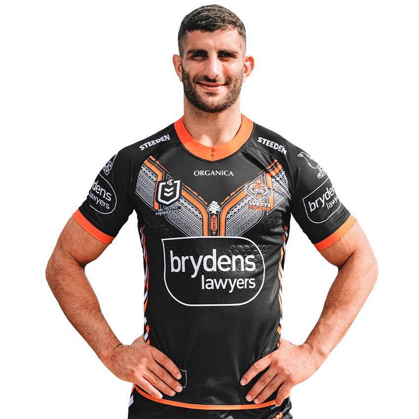 Wests Tigers NRL Steeden Away Jersey - Adult Sizes S To 7XL, Official Team Gear