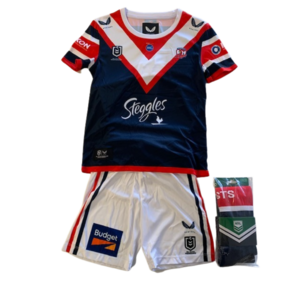 Sydney Roosters NRL 2021 Castore Toddlers Home Set Size 2yrs-7yrs! 