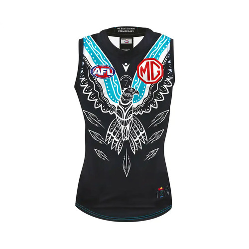 Port Adelaide AFL 2023 Macron Indigenous Guernsey Sizes S-3XL!