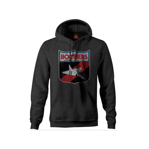 Essendon Bombers AFL Distressed Retro Logo Hoody Sizes S-3XL! PlayW18