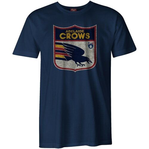 Adelaide Crows AFL Distressed Retro T Shirt Sizes S-3XL! BNWT's!