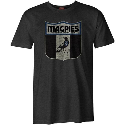 Collingwood Magpies AFL Distressed Retro T Shirt Sizes S-3XL! W8
