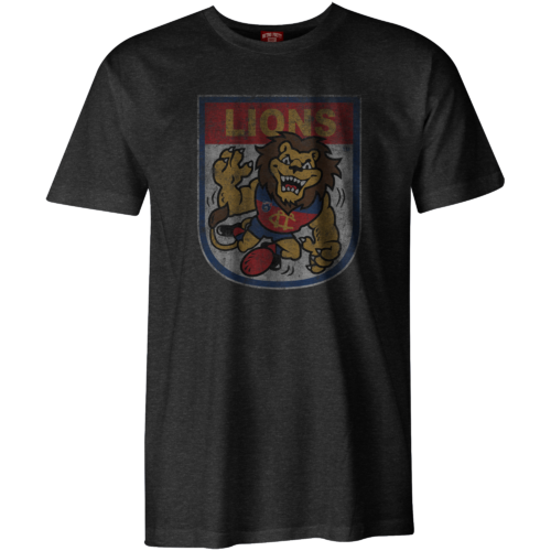 Fitzroy Lions AFL Distressed Retro T Shirt Sizes S-3XL! BNWT's!