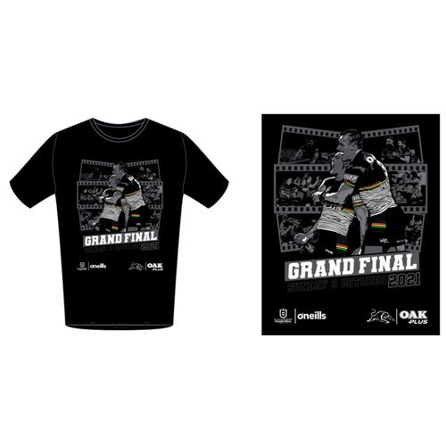 Penrith Panthers NRL 2021 O'Neill's Grand Final T Shirt Kids Size 8-14!