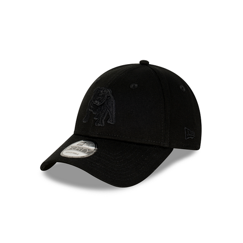 Canterbury Bankstown Bulldogs NRL New Era 9Forty Black Snapback Cap Hat!